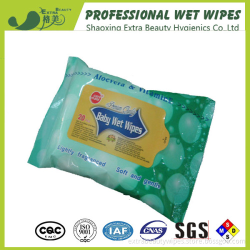 Fragrance Baby Cleaning Biodegradable Wet Wipes